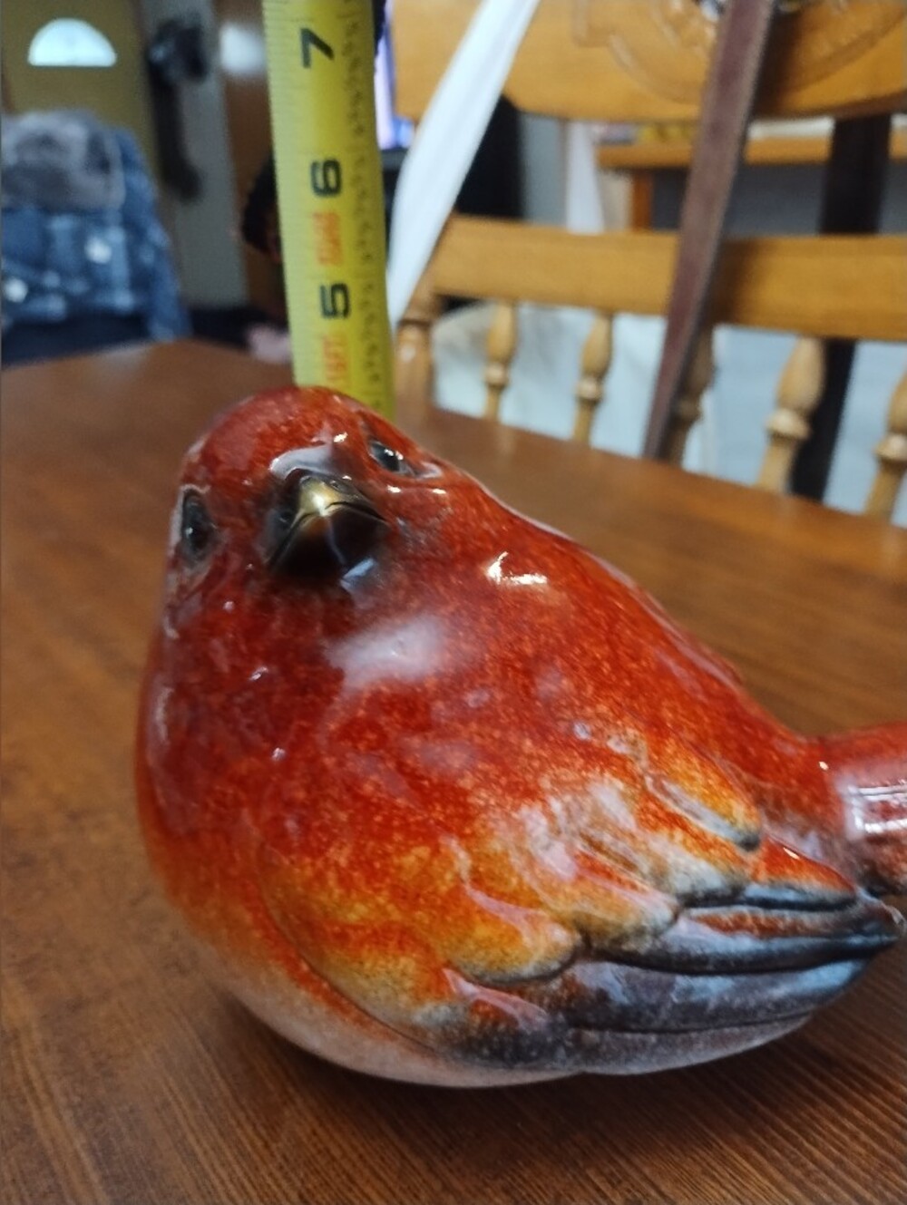 Cute Red Bird Figurine - Picture 2 of 9